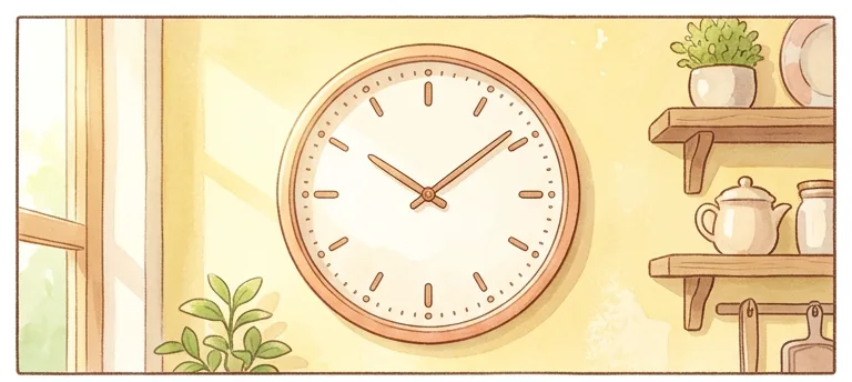 시각과시간 개념 삽화
