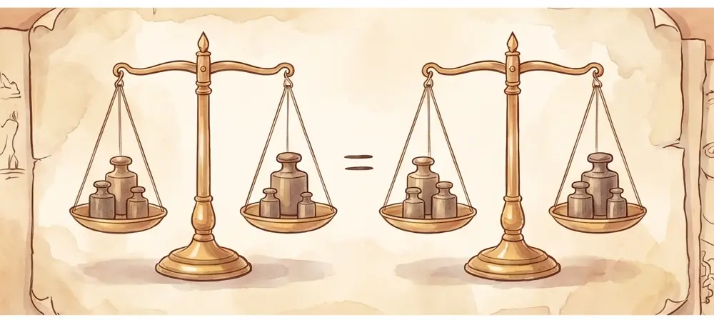 비례식과비례배분 개념 삽화